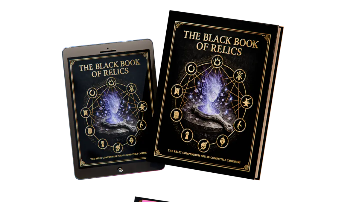 Relics digital edition on tablet